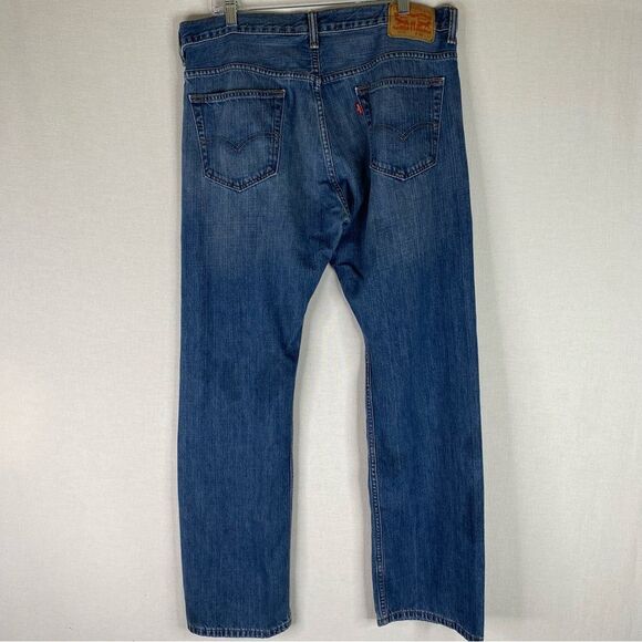 Levi’s Jeans Men’s 569 Straight Leg Loose Fit 5 Pocket Cotton Denim 36x34 STAINS - Picture 8 of 15